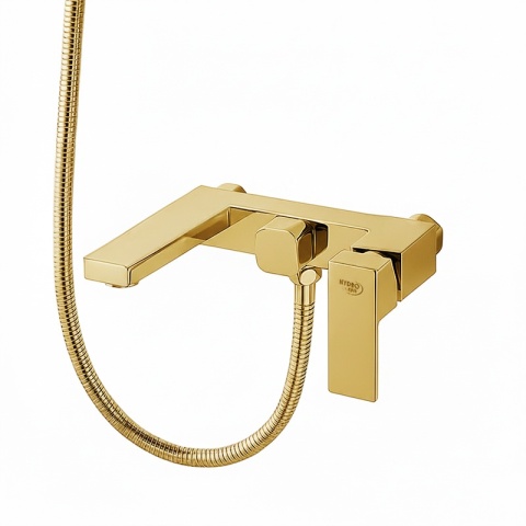 BATERIA WANNOWA ŚCIENNA PRYSZNICOWA ŁAZIENKOWA ZESTAW F305-GL ZŁOTA