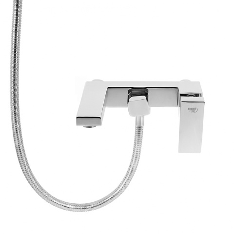 BATERIA WANNOWA ŚCIENNA PRYSZNICOWA NATRYSKOWA ZESTAW F305A CHROM