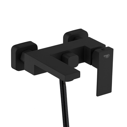 BATERIA WANNOWA ŚCIENNA PRYSZNICOWA NATRYSKOWA ZESTAW F305B-BL CZARNA