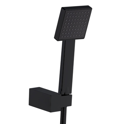 BATERIA WANNOWA ŚCIENNA PRYSZNICOWA NATRYSKOWA ZESTAW F305B-BL CZARNA