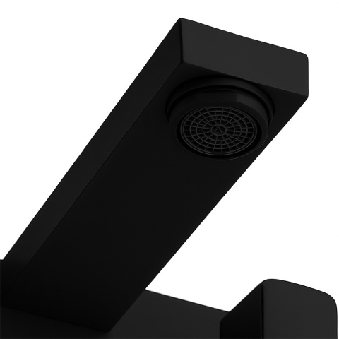 BATERIA WANNOWA ŚCIENNA PRYSZNICOWA NATRYSKOWA ZESTAW F305B-BL CZARNA