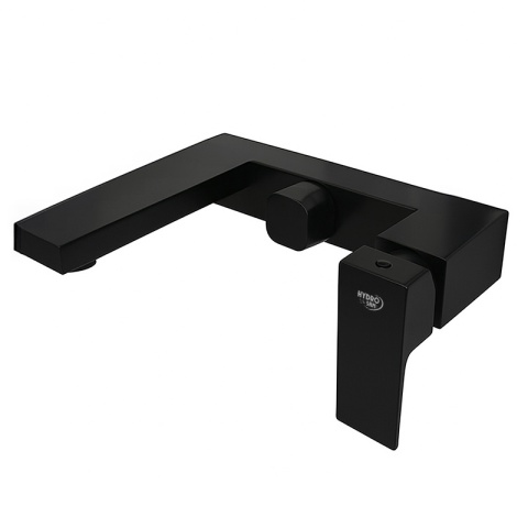 BATERIA WANNOWA ŚCIENNA PRYSZNICOWA NATRYSKOWA ZESTAW F305B-BL CZARNA