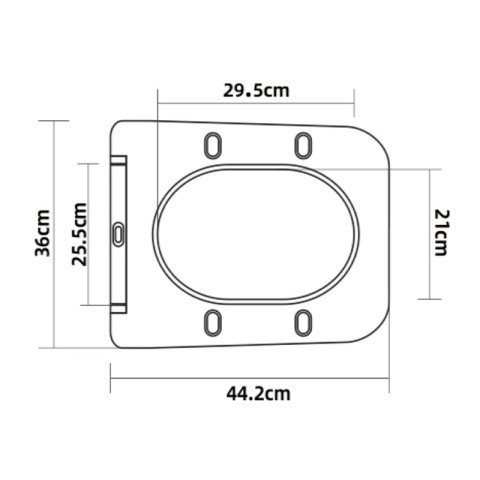 DESKA SEDESOWA WC WOLNOOPADAJĄCA CV-BL-09 SLIM CZARNA DUROPLAST