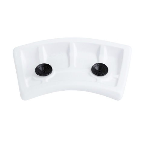 ZAGŁÓWEK PODUSZKA DO WANNY PRZYSSAWKI BIAŁY HEDO-WH 31x13,5