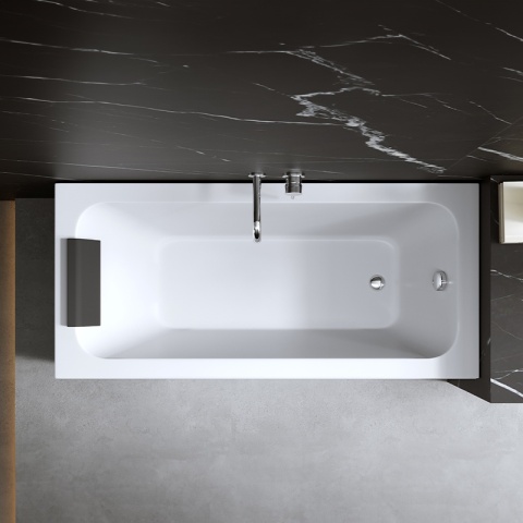 ZAGŁÓWEK PODUSZKA DO WANNY PRZYSSAWKI CZARNY LUVO-BL 31x13,5