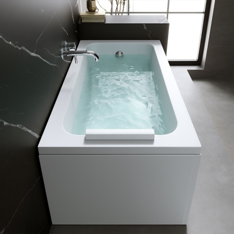 ZAGŁÓWEK PODUSZKA DO WANNY PRZYSSAWKI BIAŁY LUVO-WH 31x13,5