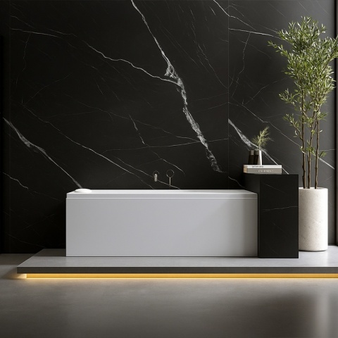 ZAGŁÓWEK PODUSZKA DO WANNY PRZYSSAWKI BIAŁY LUVO-WH 31x13,5