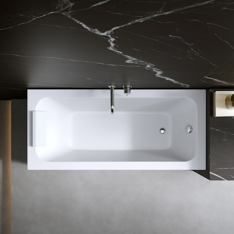 ZAGŁÓWEK PODUSZKA DO WANNY PRZYSSAWKI BIAŁY LUVO-WH 31x13,5