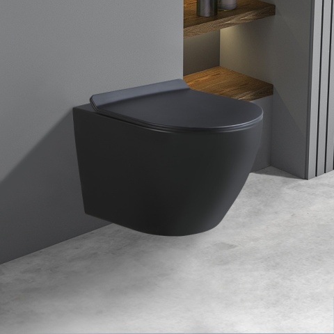 ZESTAW PODTYNKOWY WC STELAŻ TECE MISKA MIZU-MTB-RIM-01 PRZYCISK TC-9240400 BIAŁY POŁYSK