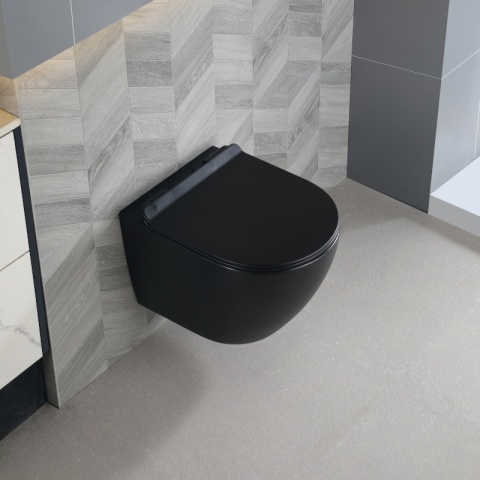 ZESTAW PODTYNKOWY WC STELAŻ TECE MISKA MIZU-MTB-RIM-01 PRZYCISK TC-9240400 BIAŁY POŁYSK