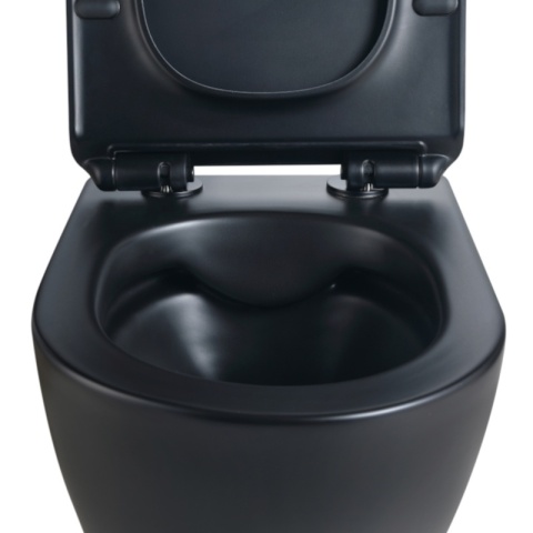 ZESTAW PODTYNKOWY WC STELAŻ TECE MISKA MIZU-MTB-RIM-01 PRZYCISK TC-9240407 CZARNY MAT