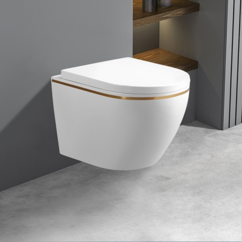 ZESTAW PODTYNKOWY WC STELAŻ TECE MISKA MIZU-WH-GL-RIM-02 PRZYCISK TC-9240407 CZARNY MAT