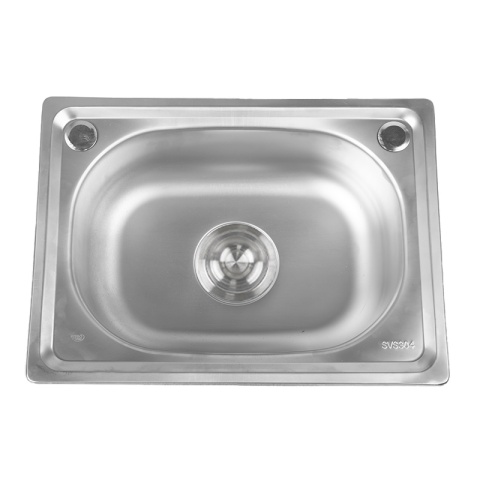 ZLEWOZMYWAK JEDNOKOMOROWY STALOWY 48X35 INOX ZLEW KUCHENNY SILVIO 2 GATUNEK