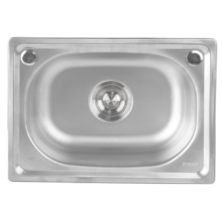 ZLEWOZMYWAK JEDNOKOMOROWY STALOWY 48X35 INOX ZLEW KUCHENNY SILVIO 2 GATUNEK