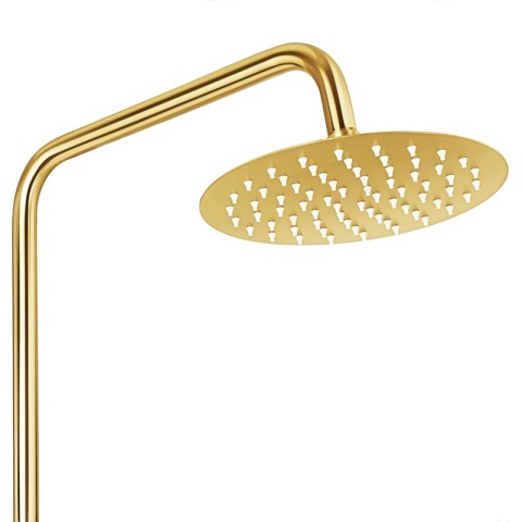 BATERIA PRYSZNICOWA ŁAZIENKOWA ZESTAW Z DESZCZOWNICĄ NATRYSKOWA LAILA ZŁOTA
