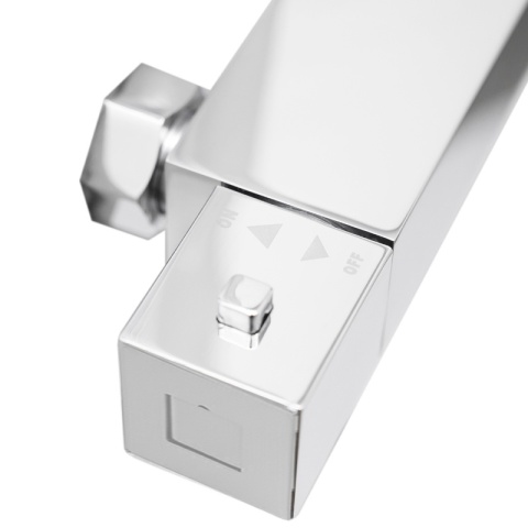 BATERIA WANNOWA ŚCIENNA PRYSZNICOWA ZESTAW Z TERMOSTATEM T202A CHROM