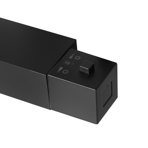 BATERIA WANNOWA ŚCIENNA PRYSZNICOWA ZESTAW Z TERMOSTATEM T202B-BL CZARNA