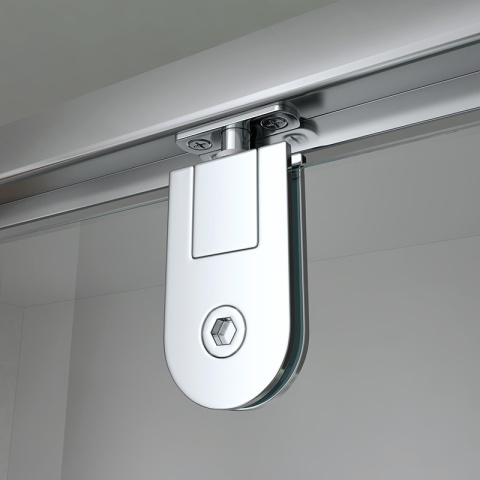 KABINA PRYSZNICOWA PROSTOKĄTNA 3-ŚCIENNA ZES-KZ23D-100X90 CHROM 100x90 CM