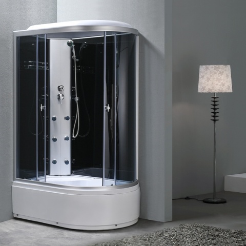 KABINA PRYSZNICOWA Z HYDROMASAŻEM WSH7306L LEWA 120x80 CM