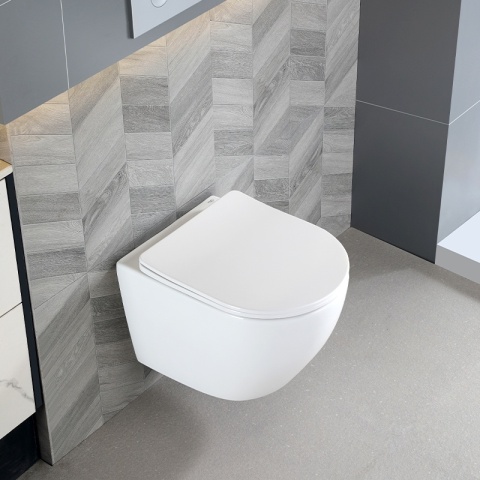 ZESTAW PODTYNKOWY WC STELAŻ TECE MISKA FLOW-WH-TR-03 PRZYCISK TC-9240401 CHROM