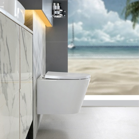 ZESTAW PODTYNKOWY WC STELAŻ TECE MISKA PRIMA-WH-TR-02 PRZYCISK TC-9240400 BIAŁY POŁYSK