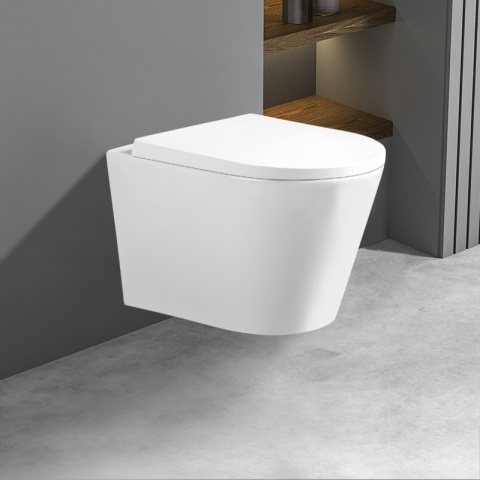 ZESTAW PODTYNKOWY WC STELAŻ TECE MISKA PRIMA-WH-TR-02 PRZYCISK TC-9240407 CZARNY MAT