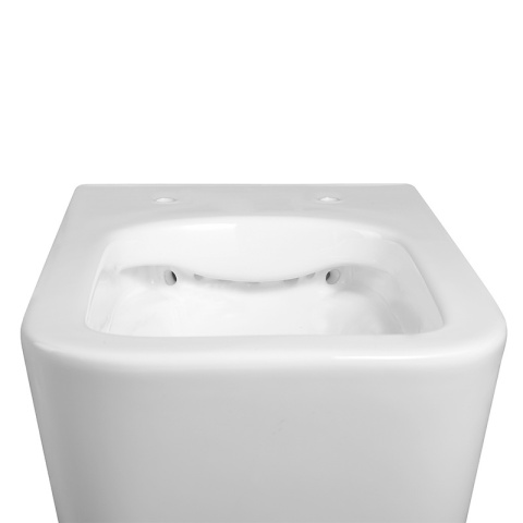 ZESTAW PODTYNKOWY WC STELAŻ TECE MISKA RAIN-WH-RIM-03 PRZYCISK TC-9240401 CHROM