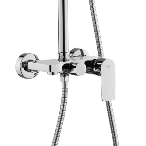 BATERIA PRYSZNICOWA ŁAZIENKOWA ZESTAW Z DESZCZOWNICĄ NATRYSKOWA ADA CHROM