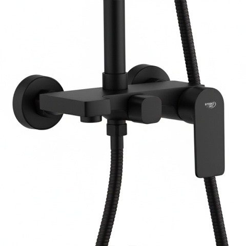 BATERIA PRYSZNICOWA ŁAZIENKOWA ZESTAW Z DESZCZOWNICĄ NATRYSKOWA ADA CZARNA