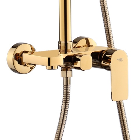 BATERIA PRYSZNICOWA ŁAZIENKOWA ZESTAW Z DESZCZOWNICĄ NATRYSKOWA ADA ZŁOTA