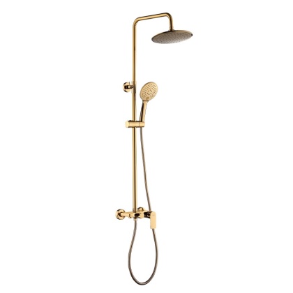 BATERIA PRYSZNICOWA ŁAZIENKOWA ZESTAW Z DESZCZOWNICĄ NATRYSKOWA ADA ZŁOTA