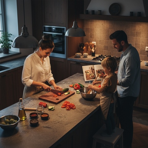 DESKA KUCHENNA DREWNIANA KUCHENNA NIGRA GRUBA Z RANTEM DO ZLEWOZMYWAKA