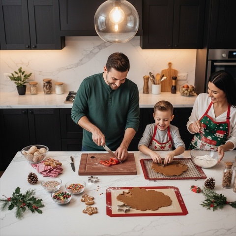 DESKA KUCHENNA DREWNIANA KUCHENNA NIGRA GRUBA Z RANTEM DO ZLEWOZMYWAKA