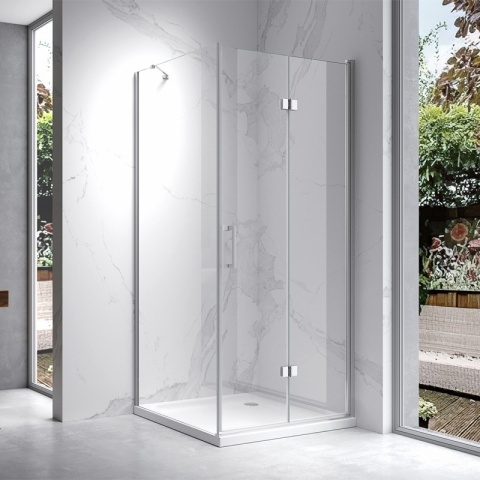 KABINA PRYSZNICOWA KWADRATOWA ZES-KZ20C-90 CHROM 90x90 CM