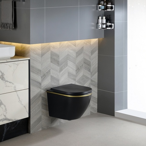 ZESTAW PODTYNKOWY WC STELAŻ TECE MISKA PEAK-MTB-GL-RIM-02 PRZYCISK TC-9240417 BIAŁY MAT