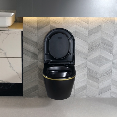 ZESTAW PODTYNKOWY WC STELAŻ TECE MISKA PEAK-MTB-GL-RIM-02 PRZYCISK TC-9240417 BIAŁY MAT