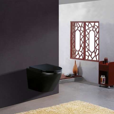 ZESTAW PODTYNKOWY WC STELAŻ TECE MISKA PEAK-MTB-RIM-02 PRZYCISK TC-9240400 BIAŁY POŁYSK