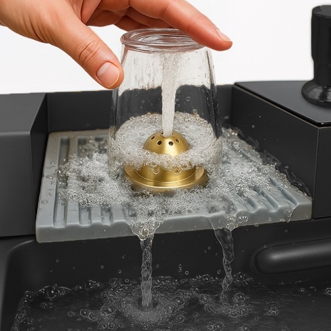 ZLEWOZMYWAK JEDNOKOMOROWY WIELOFUNKCYJNY 75X46 GRAFIT ZLEW KUCHENNY TAURUS