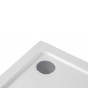 Brodzik prysznicowy kwadratowy 90x90 ST02B biały syfon 5cm slim
