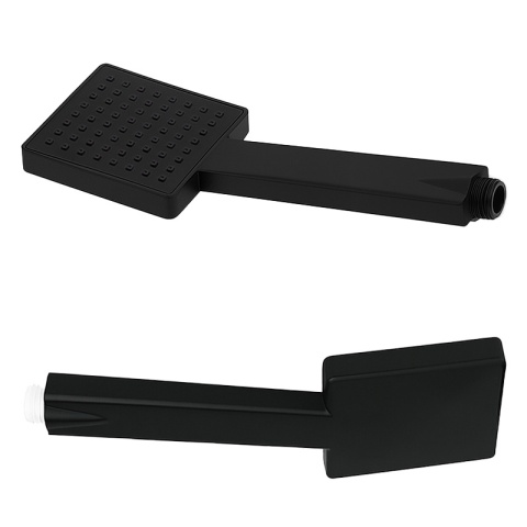 BATERIA WANNOWA ŚCIENNA PRYSZNICOWA NATRYSKOWA ZESTAW F302B-BL CZARNA