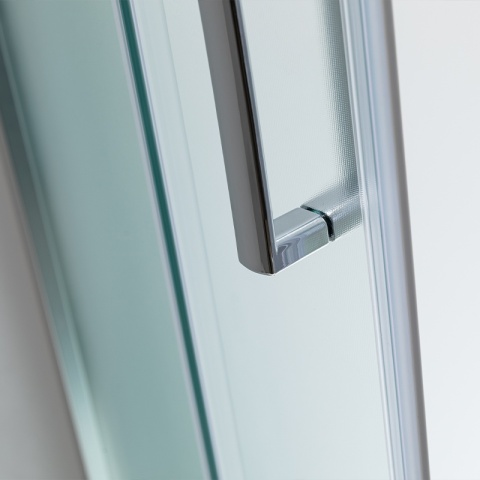 KABINA PRYSZNICOWA Z BRODZIKIEM MAJA LEWA MROŻONE SZKŁO CHROM 115x85CM 5MM