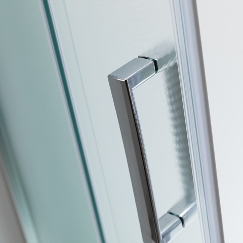 KABINA PRYSZNICOWA Z BRODZIKIEM MAJA LEWA MROŻONE SZKŁO CHROM 115x85CM 5MM