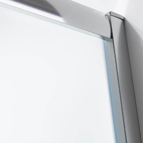 KABINA PRYSZNICOWA Z BRODZIKIEM MAJA LEWA MROŻONE SZKŁO CHROM 115x85CM 5MM