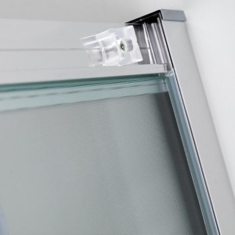 KABINA PRYSZNICOWA Z BRODZIKIEM MAJA LEWA MROŻONE SZKŁO CHROM 115x85CM 5MM