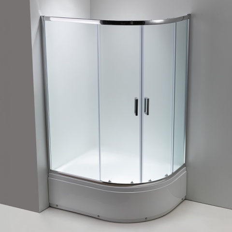 KABINA PRYSZNICOWA Z BRODZIKIEM MAJA PRAWA MROŻONE SZKŁO CHROM 115x85CM 5MM