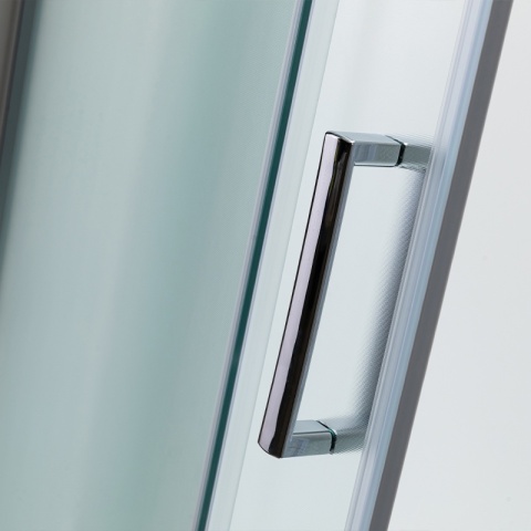 KABINA PRYSZNICOWA Z BRODZIKIEM MAJA PRAWA MROŻONE SZKŁO CHROM 115x85CM 5MM