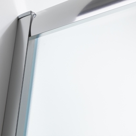 KABINA PRYSZNICOWA Z BRODZIKIEM MAJA PRAWA MROŻONE SZKŁO CHROM 115x85CM 5MM