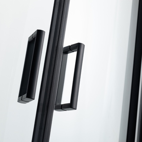 KABINA PRYSZNICOWA Z WYSOKIM BRODZIKIEM MAJA PRAWA CZARNA 115x85CM 5MM