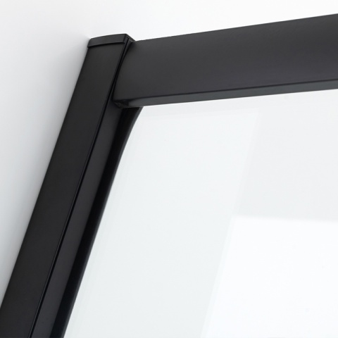 KABINA PRYSZNICOWA Z WYSOKIM BRODZIKIEM MAJA PRAWA CZARNA 115x85CM 5MM