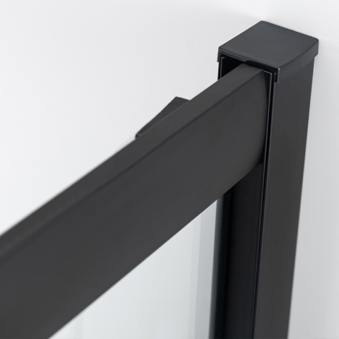 KABINA PRYSZNICOWA Z WYSOKIM BRODZIKIEM MAJA PRAWA CZARNA 115x85CM 5MM